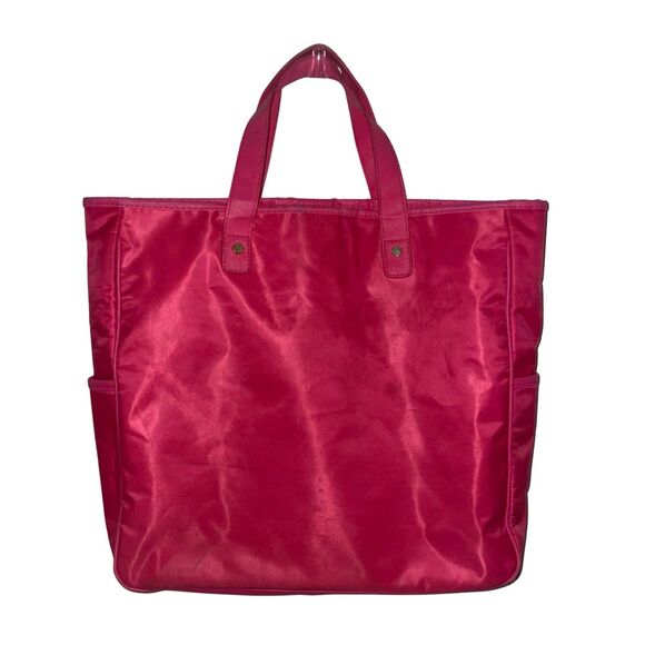 Y2K Victoria's Secret, Hot Pink Waxed Canvas Tote Bag - Picture 2 of 8